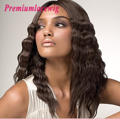 2017 fashion full lace wigs loose wave style