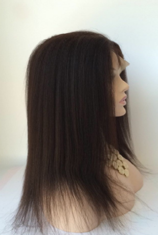 2018 kinky straight lace front wig style