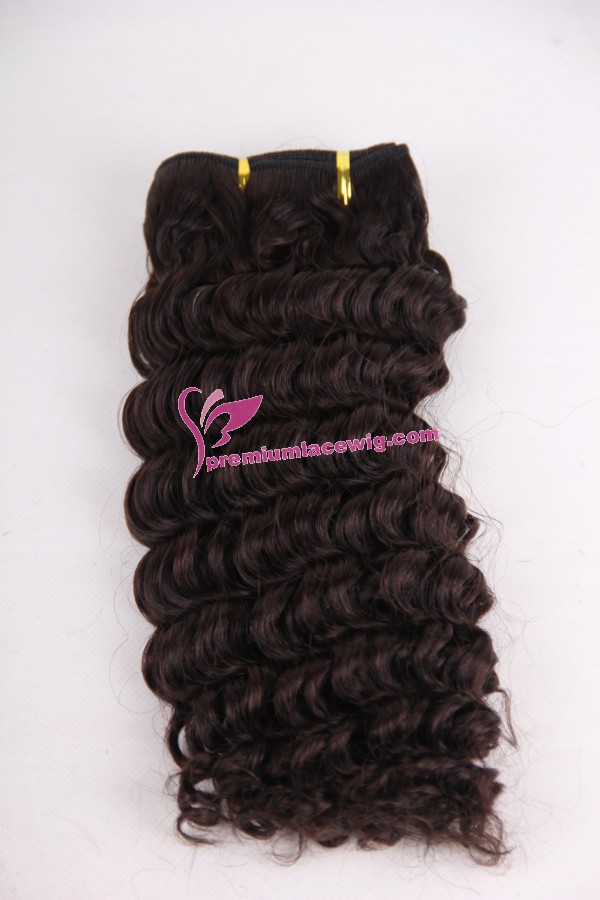 12inch 2# deep wave hand made hair weft PWC289