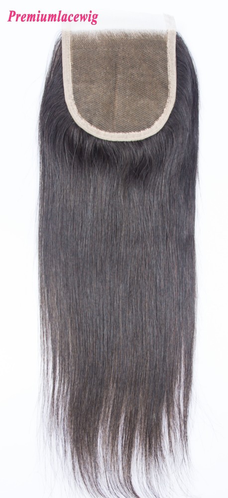 14inch Straight Lace Closure Free Part Peruvian Hair