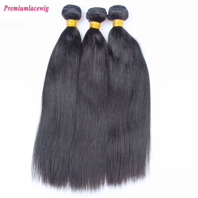 16 inch Light Yaki Malaysian Hair Human Hair Bundles 1pc