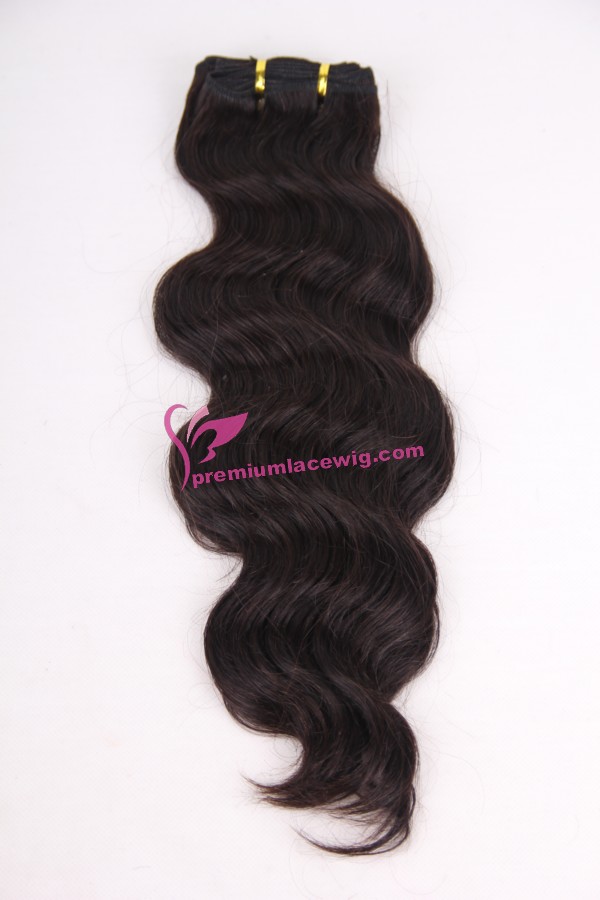 16 inch natural color malaysian body wave hair PWA-625