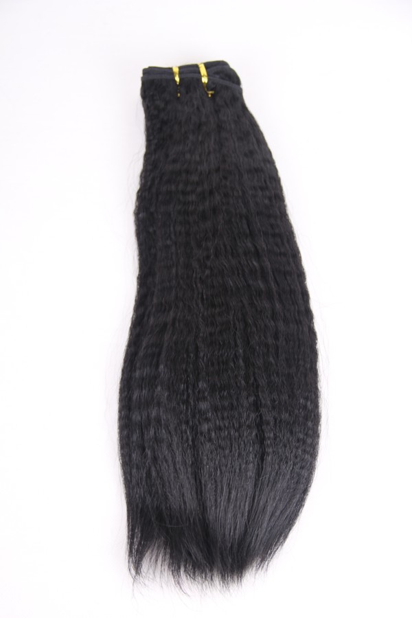 16inch Kinky Straight Malaysian Hair Weft