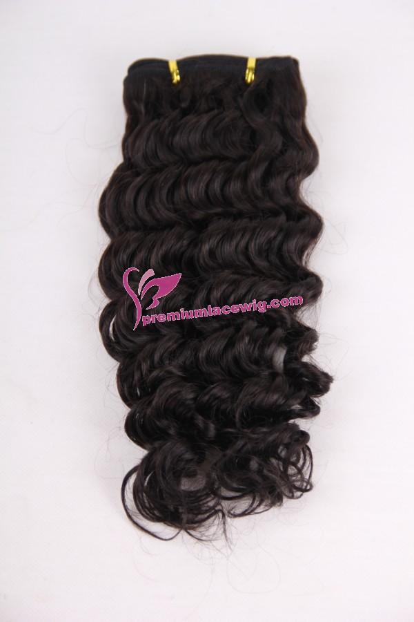 16inch Spirl Curly hand made hair weft PWC290