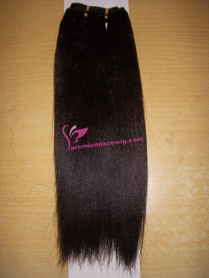 16inch Kinky Straignt Malaysian hair weft PWC406