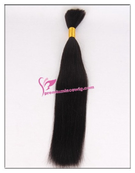 16inch natural color straight brazilian virgin hair bulk PWL104