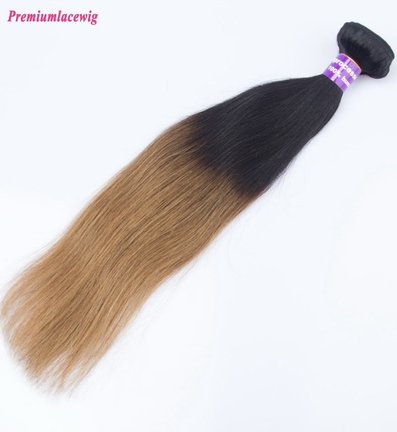 16inch Omber Two Tone T1B/30 Straight Brazilian Hair Human Hair Bundles