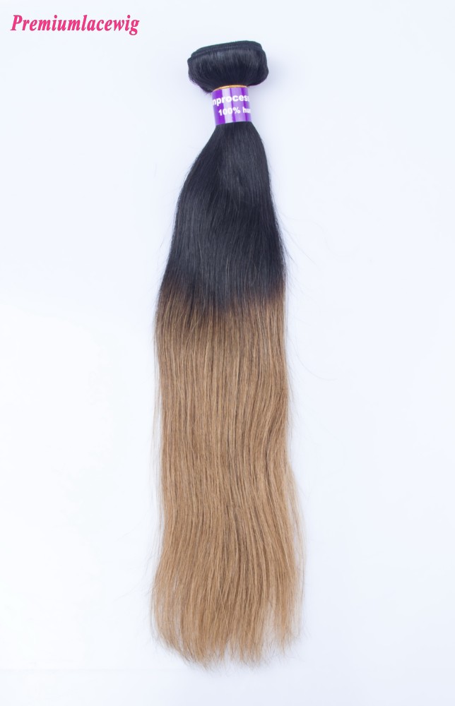 16inch Omber Two Tone T1B/30 Straight Malaysian Hair Human Hair Bundles