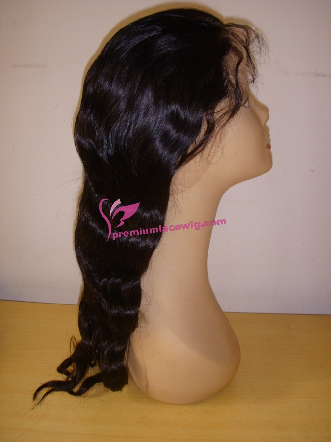 18inch 1# body wave full lace wig PWS358