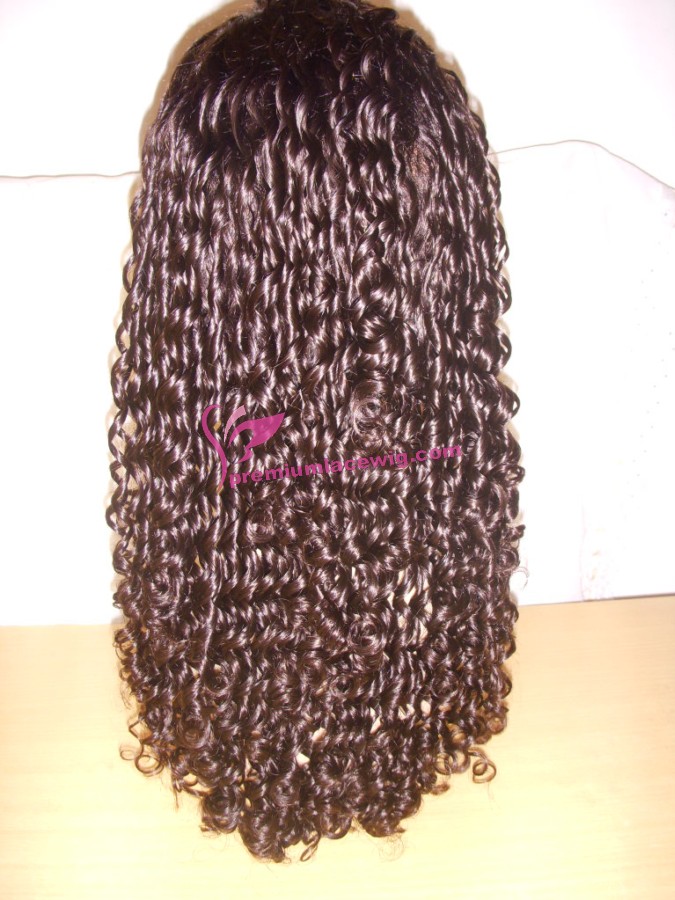 18inch color 2 jerry curl full lace wig PWS390