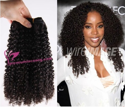 18inch kinky curly malaysian hair PWS1201