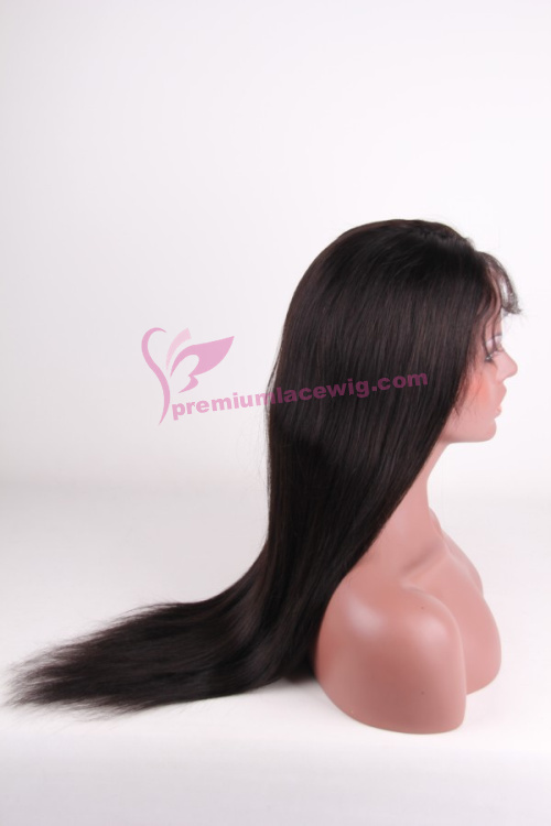 20 inch color 1b indian straight remy hair full lace wig PWA-657