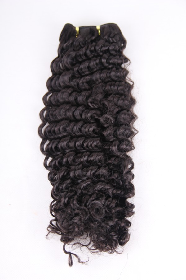 22inch 1b# deep wave hair weft PWC287