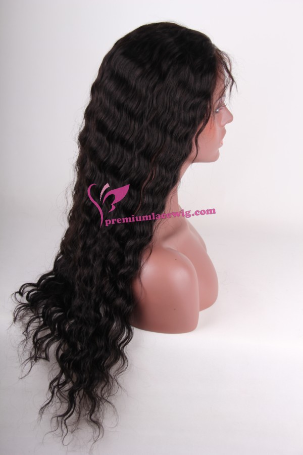 22inch Malaysian hair deep wave lace front wig