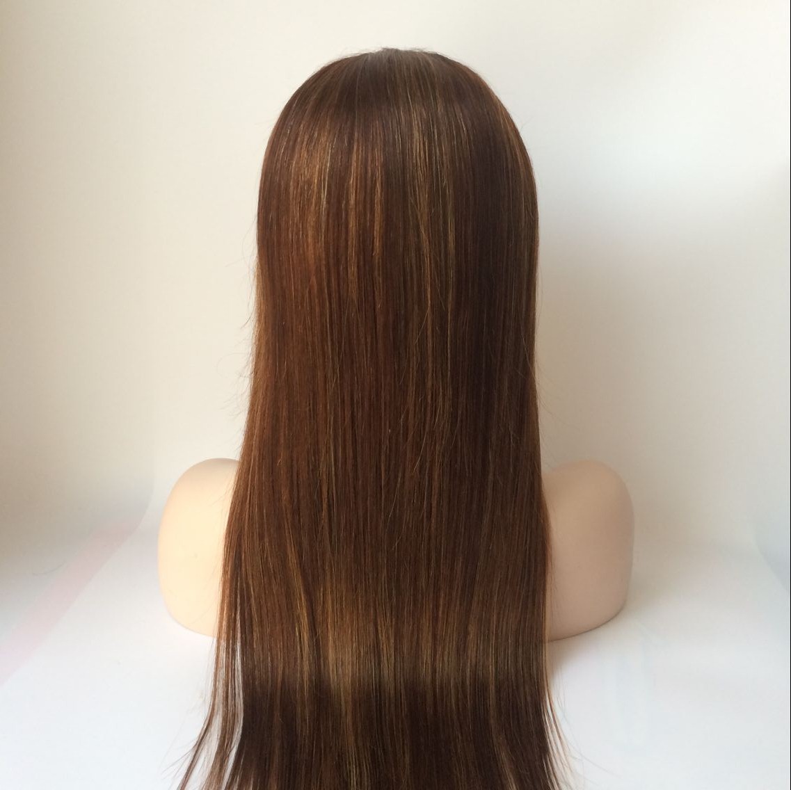 22inch color4 Brazilian hair straight lace front wig