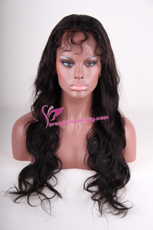 24inch 1b# body wave full lace wig PWS252