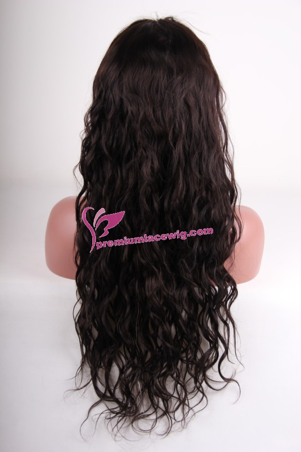 24inch 2# loose wave full lace wig PWS257