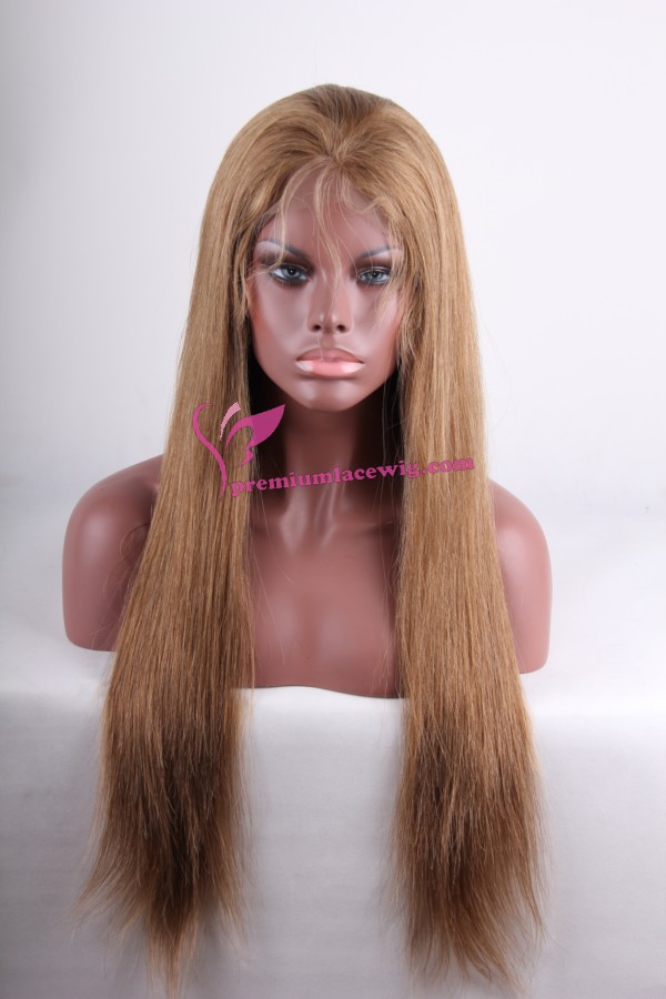 24inch 6/18# straight full lace wig PWC260