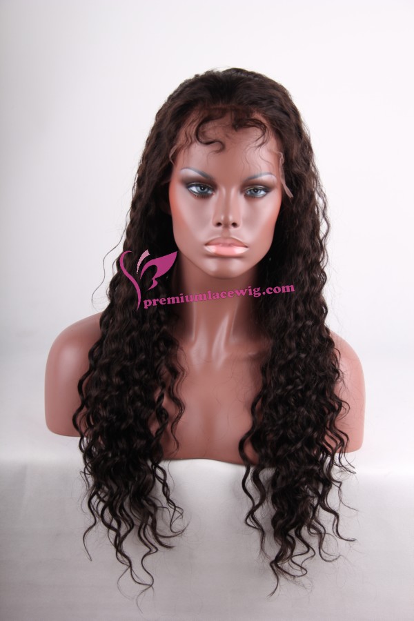 24inch natural color loose wave full lace wig PWS265