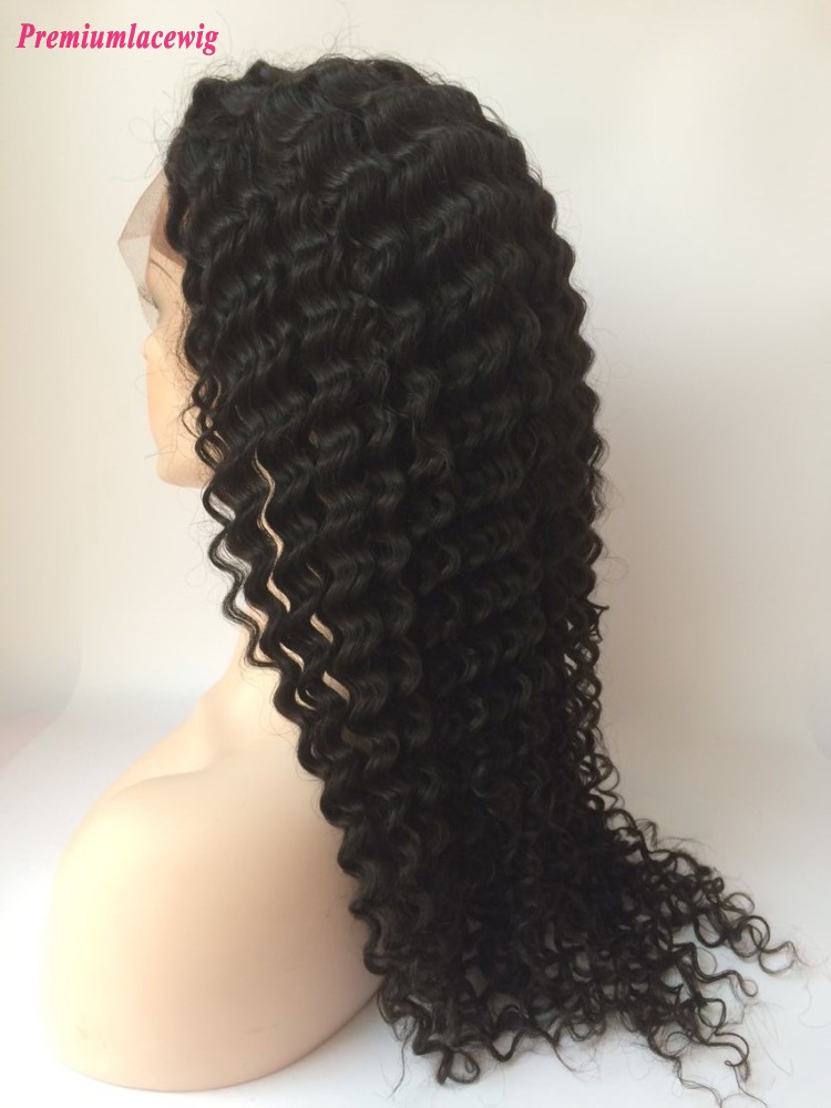 Deep Curly Brazilian full lace wig 18inch