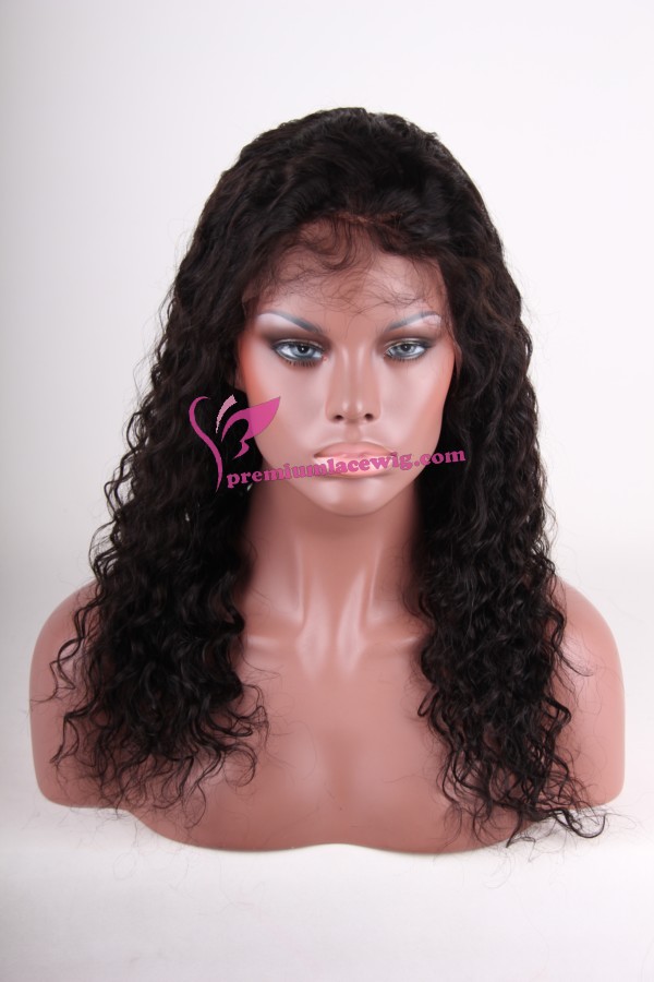 20inch Deep wave indian remy full lace wigs PWS155