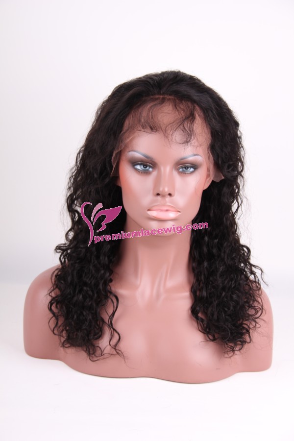 18inch High quality remy hair glueless lace wig PWS153