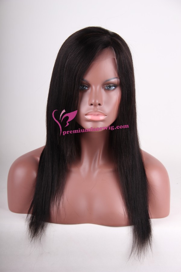 Hotsale full lace wig indian remy with bangs PWC161