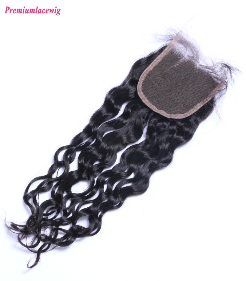 Loose Deep Wave Lace Closure Brazilian Hair 12inch