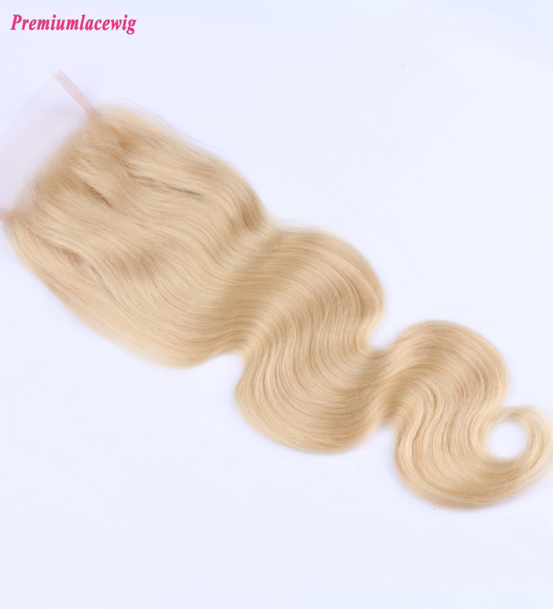 Malaysian Lace Closure Body Wave Hair Color 613 12inch