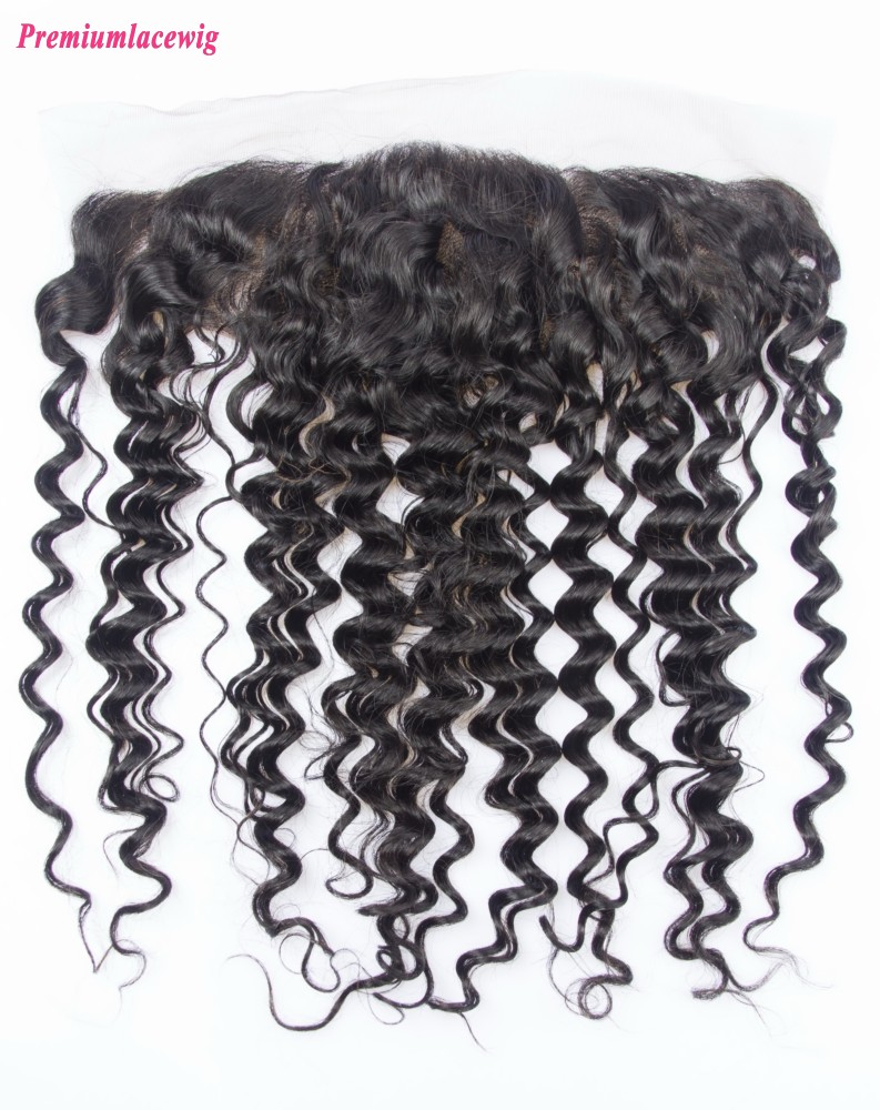 12inch Deep Wave Lace Frontal Brazilian Hair 13x4