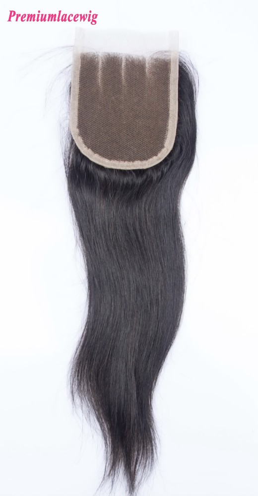 12inch Lace Closure Straight 4x4 Three Part Indian Hair