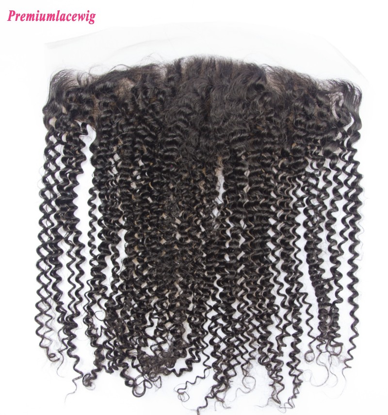 Kinky Curly Malaysian Hair 13x4 Lace Frontal 14inch