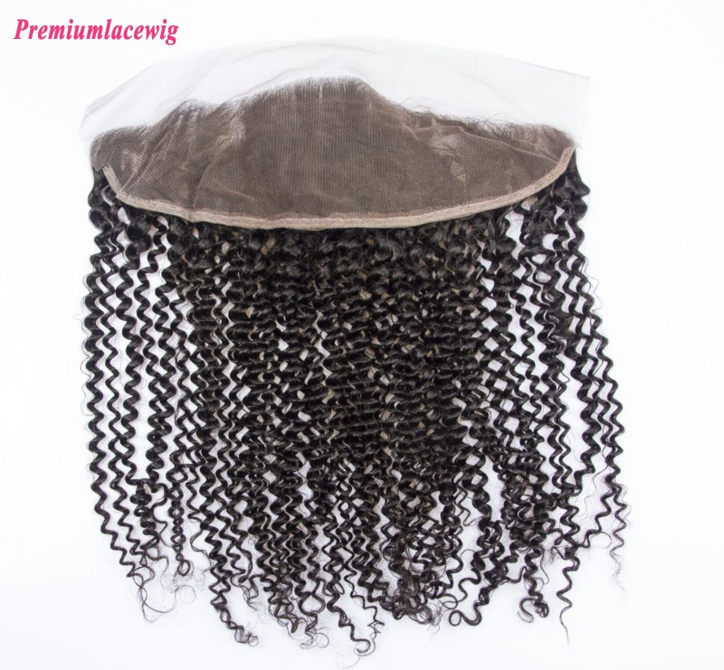 Lace Frontal Kinky Curly Peruvian Hair 13X4 14inch