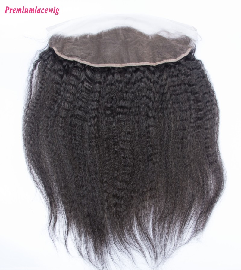 Malaysian Kinky Straight Lace Frontal 13X4 12inch