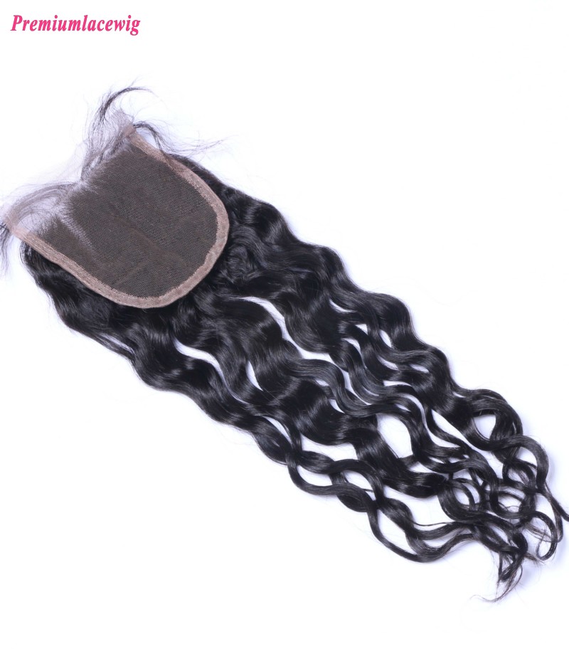 Mongolian Hair Lace Closure Loose Deep Wave 12inch