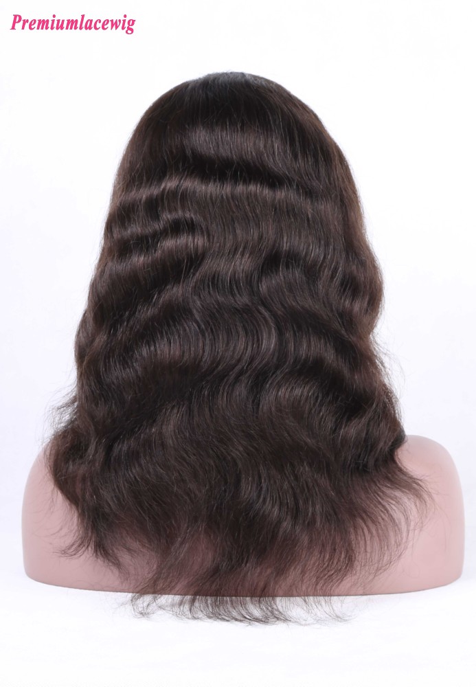 Natural Wave Silk Base Full Lace Wig Brazilian Hair 16inch