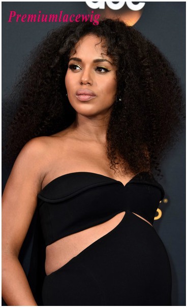 Full Lace Wig Afro Curly Malaysian Hair 18inch 180% Density