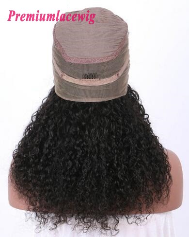 Kinky Curl 360 Lace Wigs Indian Hair 150% Density 18inch