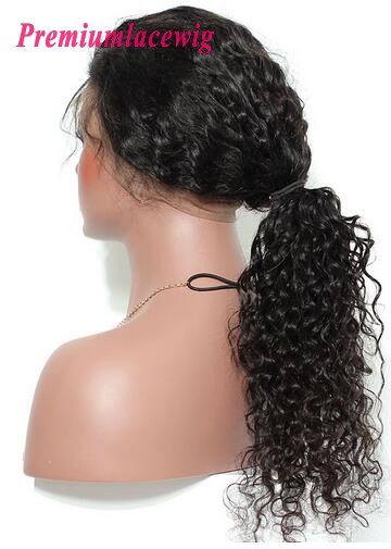 360 Lace Wigs Indian Hair Deep Curly 150% Hair Density 18inch