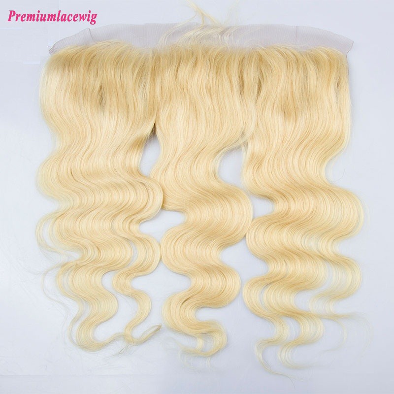 Blonde Lace Frontal Brazilian Hair Body Wave color 613 16inch