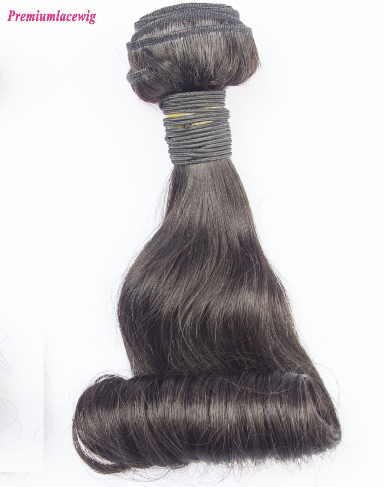 Indian Funmi Hair Bundles 1 Bundle Natural Color 16inch