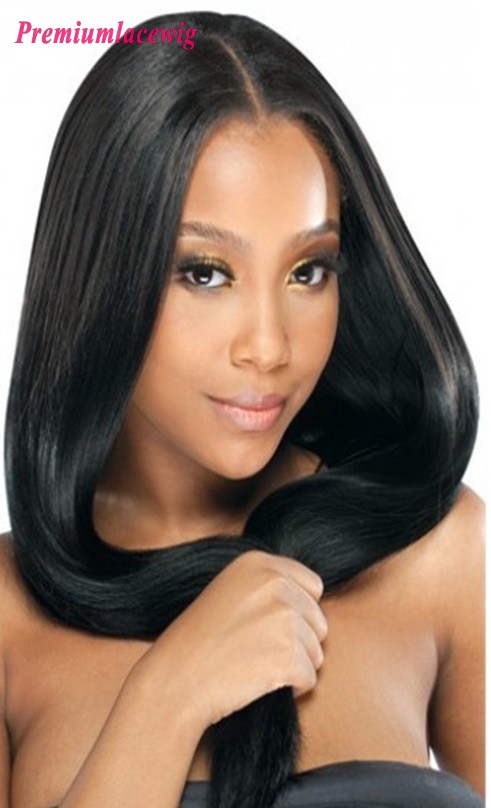 24inch Full Lace Human Hair Wigs Brazilian Straight Hair