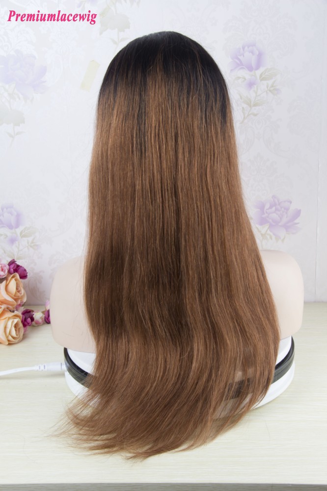 Full Lace Wig Brazilian Straight Ombre 1B-30 18inch 