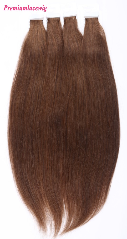 18inch #4 Straight Peruvian Double Tape Human Hair Extensions