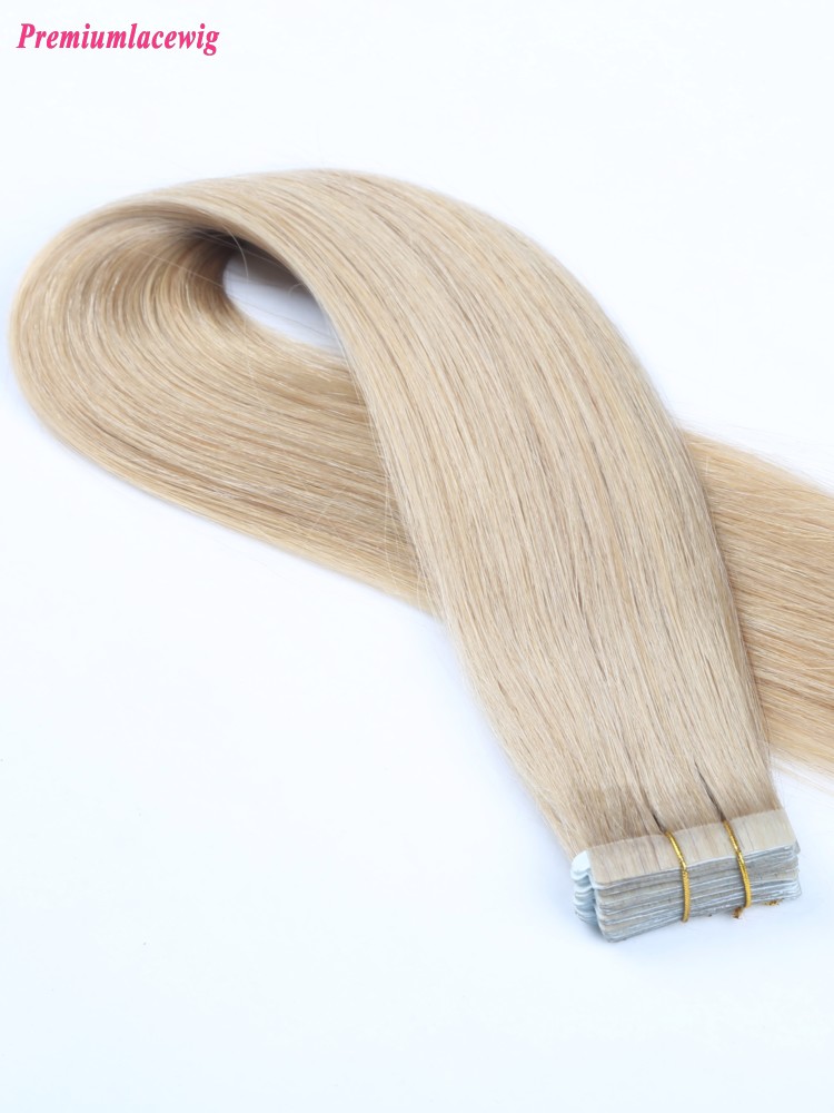 18inch 613 Color Malaysian Blonde Human Hair Double Tape Hair