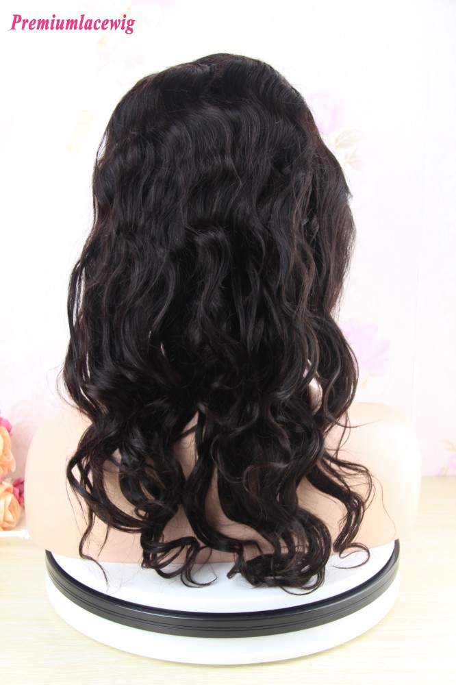 14 inch Premium 360 Lace Wig Pre Plucked Brazilian Loose Wave Hair