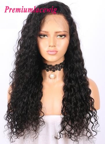 Deep Wave 150% Density Pre Plucked Brazilian 360 Lace Wigs 20inch