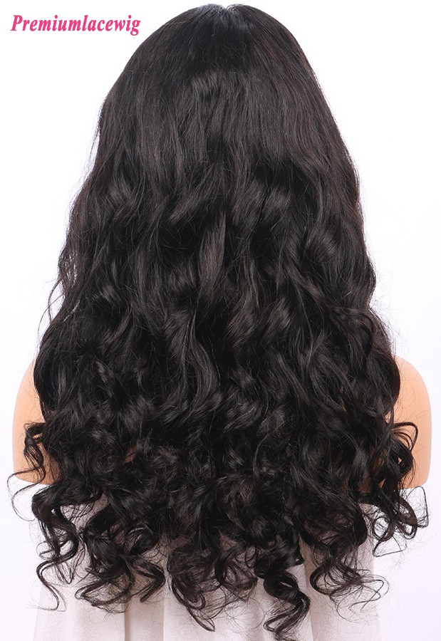 Malaysian Virgin Hair Loose Wave 130% Density wholesale 360 Lace Wig 20inch