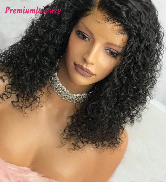 Best style of Kinky Curly Glueless Full Lace Wig