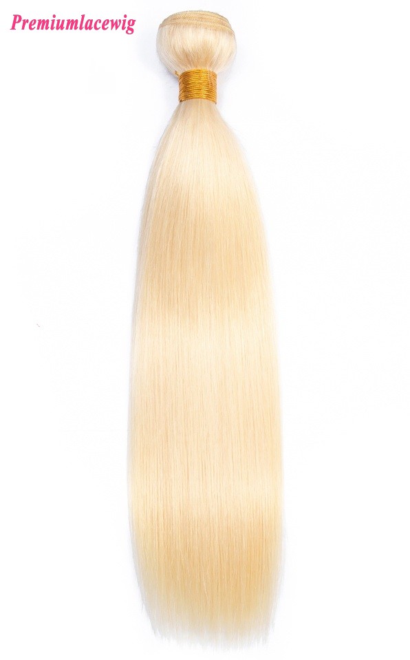 613 Blonde Hair Bundles Peruvian Straight Virgin Hair 16inch 1pc